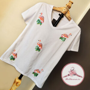 تیشرت طرح فلامینگو